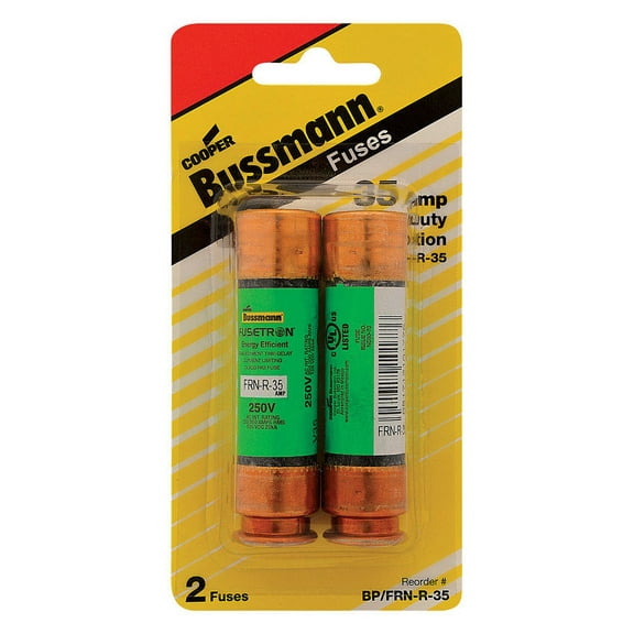 1 Pc, Bussmann 35 Amps Dual Element Time Delay Fuse 2 Pk