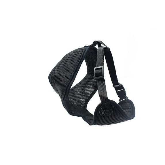 SOGA Mesh Harness for Dogs Cat Pet Puppy Comfortable Soft Padded Vest Black (Large)