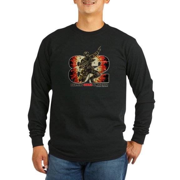 CafePress - Snake Eyes Long Sleeve T Shirt - Long Sleeve Dark T-Shirt
