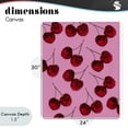 thumbnail image 4 of Stupell Industries Glam Glitter Glam Cherries Pattern Canvas Art, 24 x 30, by LISH Creative, 4 of 8