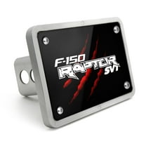 Ford F-150 Raptor SVT Claw Marks UV Graphic Black Plate Billet Aluminum 2 inch Tow Hitch Cover