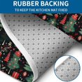 thumbnail image 4 of Dark Christmas Tree and Gift Pattern Bathroom Rugs Sets 3 Piece,Toilet Cover Set,Absorbent Non Slip Bathroom Mats Sets with U-Shaped Contour Rug Toilet Rug Set, 4 of 5
