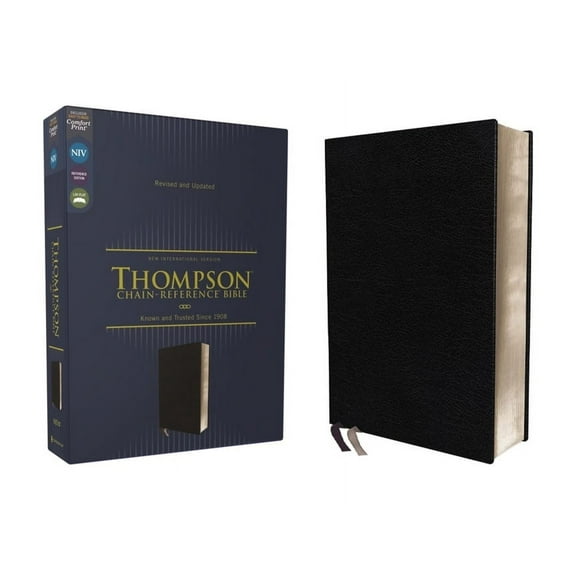 Niv, Thompson Chain-Reference Bible, European Bonded Leather, Black, Red Letter, Comfort Print, (Hardcover)