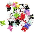 thumbnail image 2 of jifeng 50 Assorted Cat Shaped 2 Hole Flat Buttons For Sewing Wooden Buttons Crafts, 2 of 5