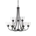 thumbnail image 2 of Z-Lite Ashton  9 Light Chandelier in Bronze, 2 of 7
