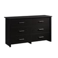 Mainstays Hillside 6Drawer Dresser, Blackwood Finish