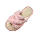 thumbnail image 3 of Agkizg Womens Fuzzy Slippers, House Slippers, Multi Size Fuzzy Lined House Slippers Warm Plushes Comfortable Casual Indoor Winter Slippers, 3 of 6