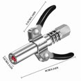 thumbnail image 3 of Grease Coupler with 30cm Hose Gear Grease Nozzle Heavy-Duty Quick Release Grease Coupler 10000PSI T, 3 of 5