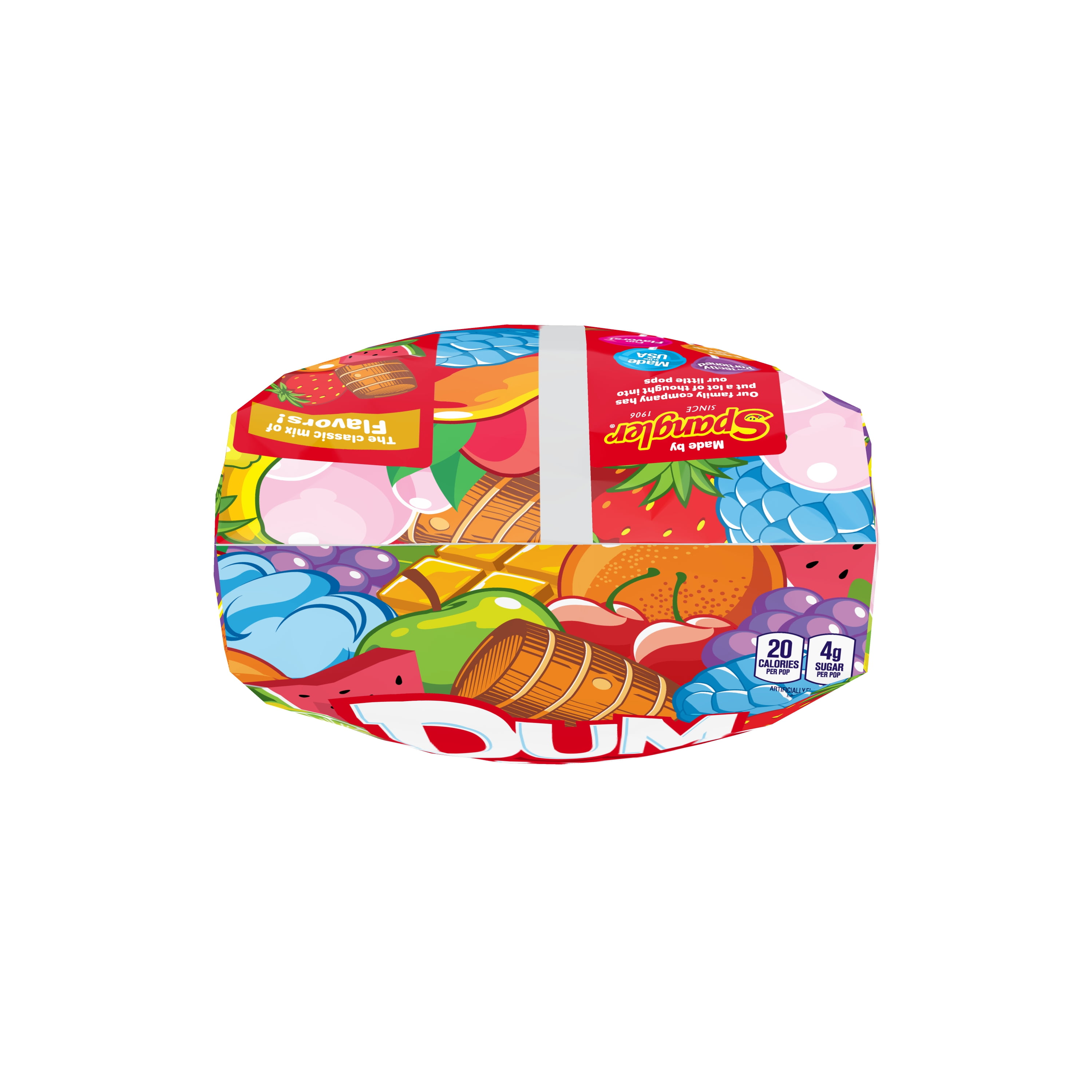(6 pack) Dum Dums Original Flavor Mix Lollipops & Suckers, Assorted Hard Candy, Party Candy, 300 Count, 51 oz Candy Bag