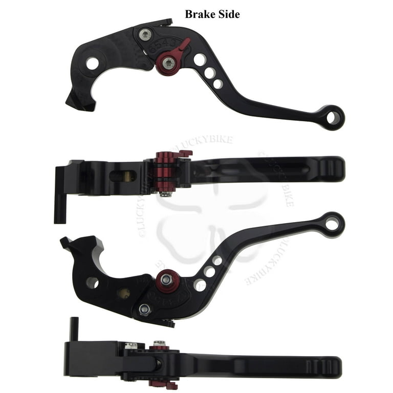 Black CNC Shorty Brake Clutch Levers Kawasaki Ninja ZX 6R 10R