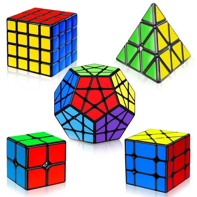 Set Speed Cube AuntyFey Magic 2x2, 3x3, 4x4, Megaminx y Pyramid