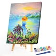thumbnail image 2 of 40x50cm pintura al óleo sin marco por números DIY bicicleta chica imagen Craft Kit Decoración Tmvgtek decoración de arte en el hogar, 2 of 9