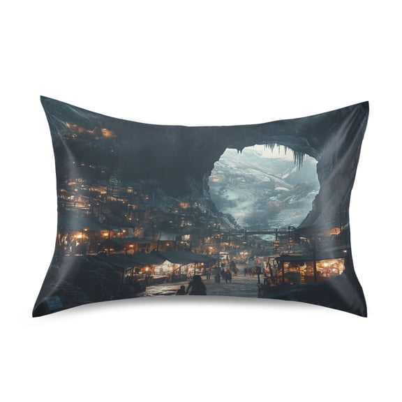 WOBOGO Homeless Lass Satin Pillowcase Soft Smooth Envelope Design Comfortable Bedding Essentials 20×30in