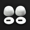 thumbnail image 7 of 2 Pair Plastic Bolt Cover Toilet Anchor Screw Cap for Home Replacement Toilet Bolt Caps, 7 of 7
