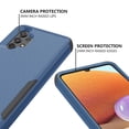 thumbnail image 4 of for Galaxy A32 5G Case, Defender Case Compatible with Samsung Galaxy A32 5G Case, Hybrid Heavy Duty Military Grade Full-Body Drop Shockproof Dustproof 3-Layers Rugged Protective Cover,
Blue+Black, 4 of 4