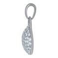 thumbnail image 2 of 925 Sterling Silver Mens Cubic Zirconia Lock Charm Pendant 19.7x11.1mm Wide Necklace for Men, 2 of 2