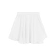 thumbnail image 2 of MSemis Kids Girls Chiffon Pull-on Wrap Skirt Basic Workout Gymnastic Skater Dancewear White 7-8, 2 of 3