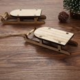 thumbnail image 4 of 5Pcs Santa Sleigh Rustic Table Decor Wood Fine Workmanship Christmas Sleigh Figurine for Home, 4 of 9