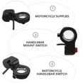thumbnail image 3 of 7/8 inch Motorcycle Handlebar Mount Switch with Horn Control Accessory (Black), 3 of 6
