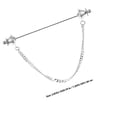thumbnail image 4 of OULII 1Set Tie Pin Classic Metal Collar Pins for Men Clothing Decoration, 4 of 8