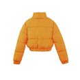 thumbnail image 2 of A2Y Women's Cropped Zipper Puffer Jacket Mustard L, 2 of 4