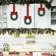 thumbnail image 3 of 12Pcs Christmas Kitchen Cabinet Wreaths With Ribbon Mini Christmas Wreath Small Kitchen Wreath With Berry And Bows Greenery Wreath For Window Door Wreath Home Decor, 3 of 3