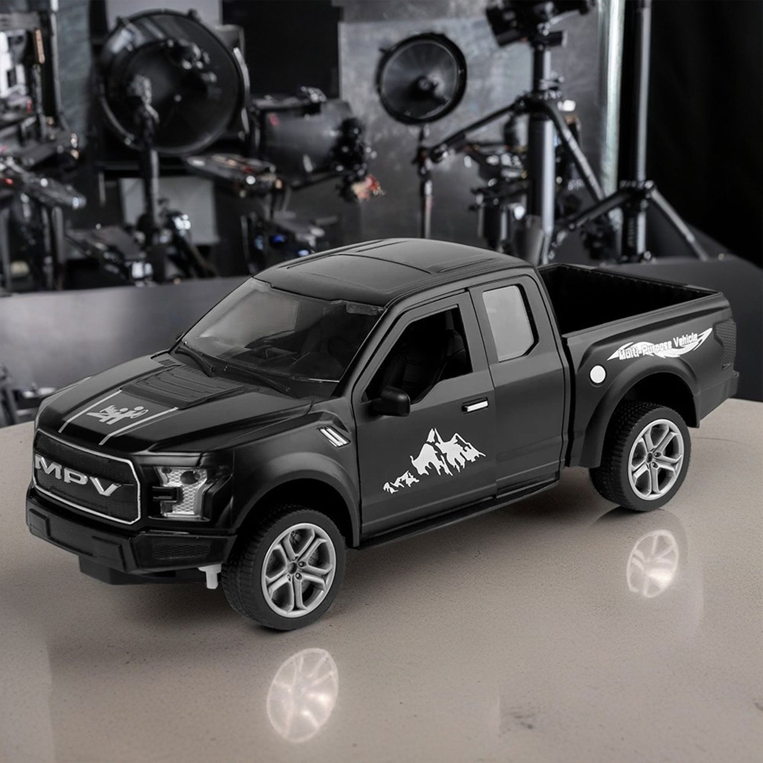 Remote Control Trucks 1: 12 Scale Off Road Vehicle 2WD Pick Up Truck with Lights and Sounds, Powerful RC Truck for Kids