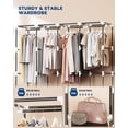 thumbnail image 4 of Organizador de Ropa Mavivegue Armario Portátil 170x43x170 cm, 4 of 8