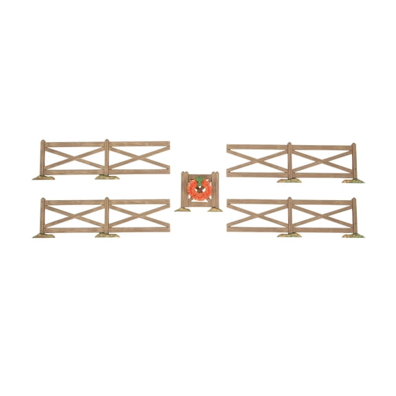 Department 56 Department 56 Brown Crossbuck Fence Set - Set of 5 - 6014716