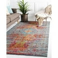 thumbnail image 6 of Unique Loom Michaelangelo Vita Rug Blue/Navy Blue 8' x 10' Rectangle Border Bohemian Perfect For Living Room Bed Room Dining Room Office, 6 of 6