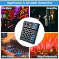 thumbnail image 5 of YaeCCC Mic Mixer Audio Sound Mixing Board, DJ Mixer Mixing Console for Karaoke with USB Slot (4 Channel), 5 of 5