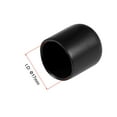 thumbnail image 3 of 25pcs 17mm Round Black Vinyl End Cap Screw Thread Protectors Rubber Cover Caps, 3 of 3