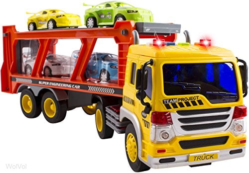 Play22usa Toy Truck Transport Car Carrier