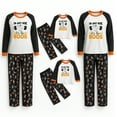 thumbnail image 2 of Halloween Pajama Set Long Sleeves and Pants Two-Piece Set Holiday Pajamas Cute Pumpkin Ghost Spider Skull Print Pajamas Pajamas Unisex Couple Outfit Family Pajamas,Man M, 2 of 6