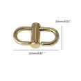 thumbnail image 5 of Adjustable Metal Buckle for Bag Chain Shortening Buckles Clip Long and Short Regulator Shoulder Crossbody Bag Accessory, 5 of 7