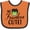 Orange and Black, variant on Inktastic Halloween So Franken Cute Boys or Girls Baby Bib