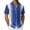Navy, variant on Shirts for Men Casual Printed Short Sleeve Button Down Top Patterns Comfortable Breathable Beach Collar Beige Shirts L