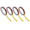 thumbnail image 4 of PI Adhesive Tape,  Stickiness No Glue Residue Standard Width 4PCS Easy To Use  Insulation Polyimide High Temperature Tape  For Soldering Protection Width 12mm / 0.5in, 4 of 8