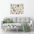 thumbnail image 6 of Bingfone Winter Christmas And New Year Deer Tapestry Wall Hanging Decor For Living Room Bedroom Dorm Classroom Office Decor 29x37 Inch, 6 of 9