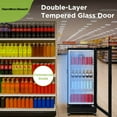 thumbnail image 6 of Hamilton Beach 6.0 Cu. ft. Commercial Beverage Refrigerator, Tempered Glass Door Merchandise Display Fridge, 6 of 11