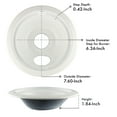 Range Kleen White Porcelain Small Drip Bowl, Style "B".