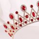 thumbnail image 4 of Zhuge Tiara de boda para novia, diadema de princesa, corona nupcial, joyería para el cabello con diamantes de imitación de cristal, decoración para novia, cumpleaños, graduación, boda (blanco), 4 of 4