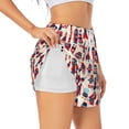 thumbnail image 3 of Lsque Rocket Pattern Printed Women's Running Shorts with Liner Pockets,Elastic Quick Dry Workout Athletic Gym Yoga Shorts,Womens High Waist Shorts-Large, 3 of 9