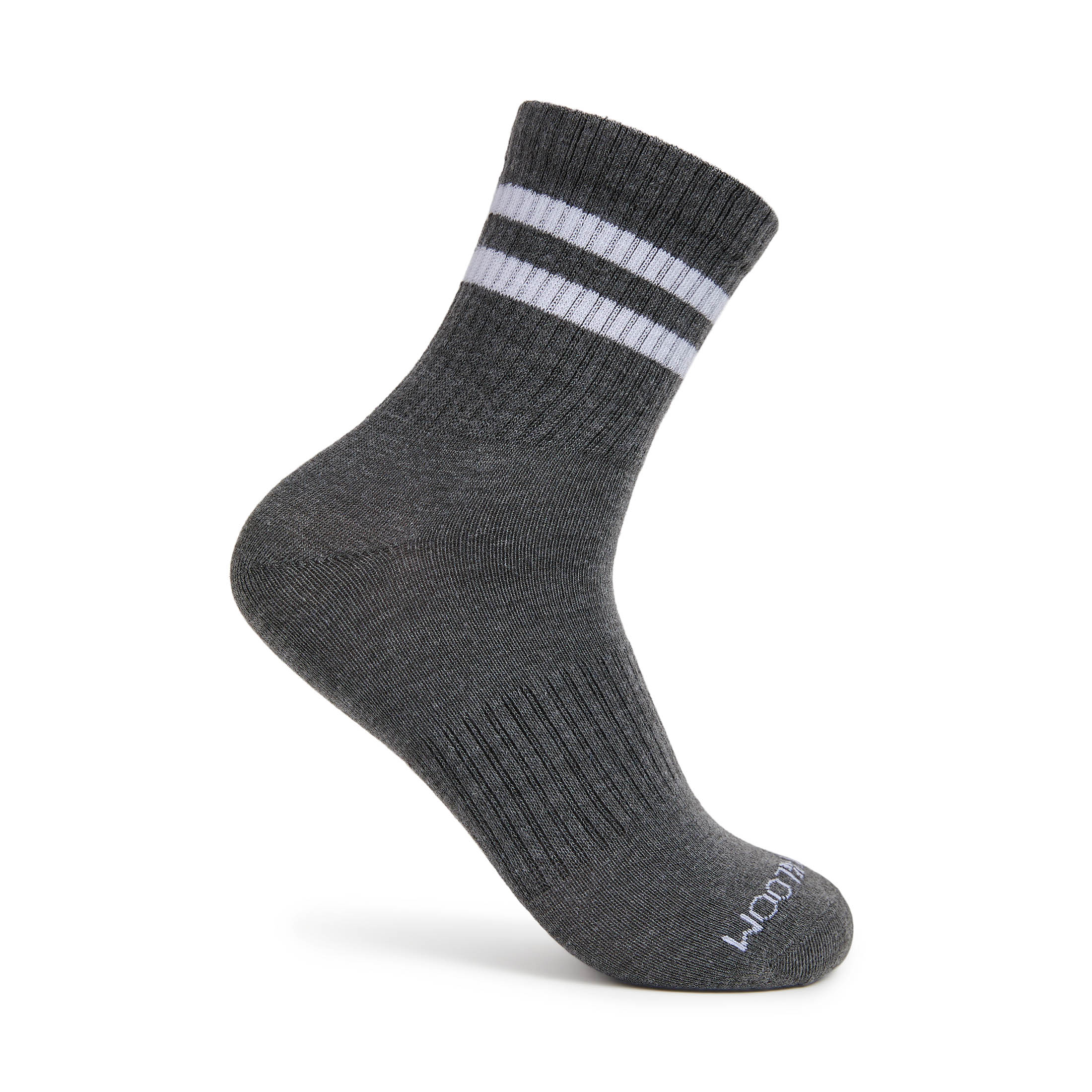 Fruit of the Loom Womens Value Mid Crew Socks, 3-Pack, Sock Sizes 4-10