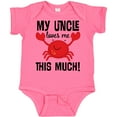 thumbnail image 3 of Inktastic Uncle Loves Me Childs Crab Boys or Girls Baby Bodysuit, 3 of 5