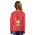 thumbnail image 2 of DISNIMO Corgi Printed Cute Girls Long Sleeve Tops Casual Loose Blouse Top with Tie Hem Soft Crew Neck Pullover Tops for 5-12 Years Old Girls, 2 of 8