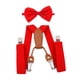 thumbnail image 1 of Conjunto de tirantes para niños, pajarita, tirantes para esmoquin, ropa roja, accesorios, pantalones, tirantes para niños y niñas, traje de baile, Hugo pajarita con tirantes para niños, 1 of 9