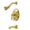 Brushed Brass, variant on Kingston Brass KB36350AL Restoration Tub & Shower Faucet, Oil Rubbed Bronze