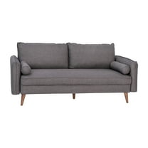 Flash Furniture Evie Living Room Sofa, Stone Gray Fabric