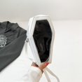 thumbnail image 3 of Sacs Pochette pour Femmes Mode Sac de Voyage Transparent PVC+Pu Pochette Sac à Main (Blanc P), 3 of 10